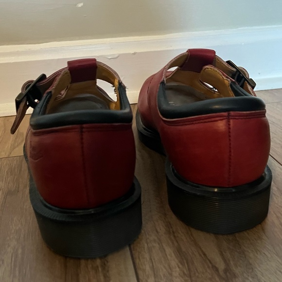 Vintage Dr. Martens T Strap Mary Jane Steel Toe Shoes Made in England - Picture 9 of 10